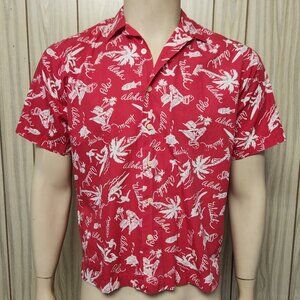 Polo red Hawaiian shirt S men's cotton Ralph Lauren